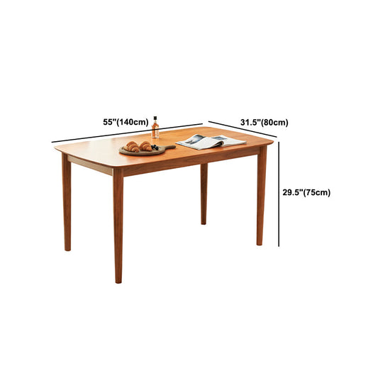 Tavolo da pranzo in legno massiccio set 1/2/5/7 PC Tavolo rettangolo con sedie laterali