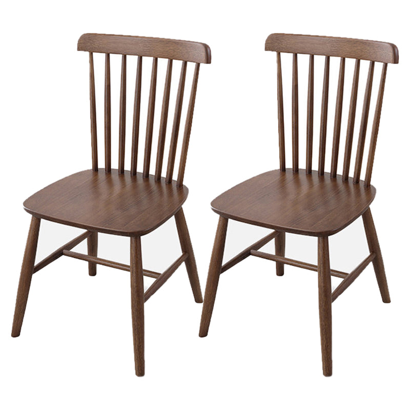 Sedia laterale in legno massiccio contemporaneo Finitura metallica sedia Windsor interno