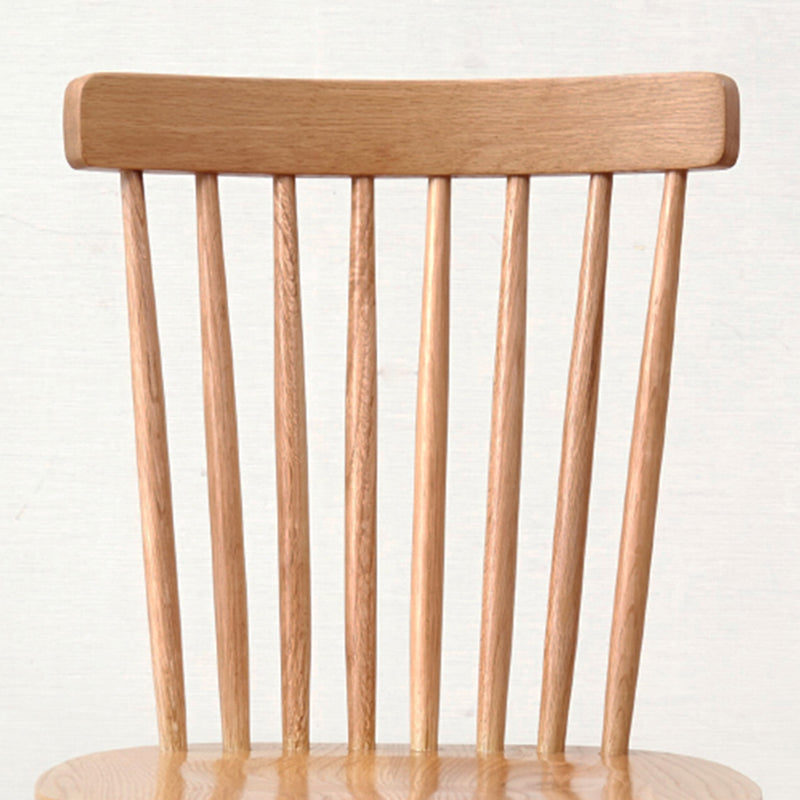 Sedia laterale in legno massiccio contemporaneo Finitura metallica sedia Windsor interno