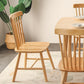 Contemporary Solid Wood Armless Chair Windsor Side Chair for Dining Room