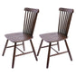 Contemporary Solid Wood Armless Chair Windsor Side Chair for Dining Room