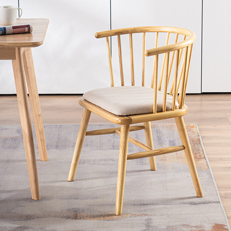 Modern Solid Wood Arm Chair Windsor Side Chair for Dining Room Clearhalo 'Dining Chairs' 'Dining Tables & Seating' 'dining_chair' 'furn' 'furn_dining_chair' 'Furniture' 'Kitchen & Dining Furniture' 5620419