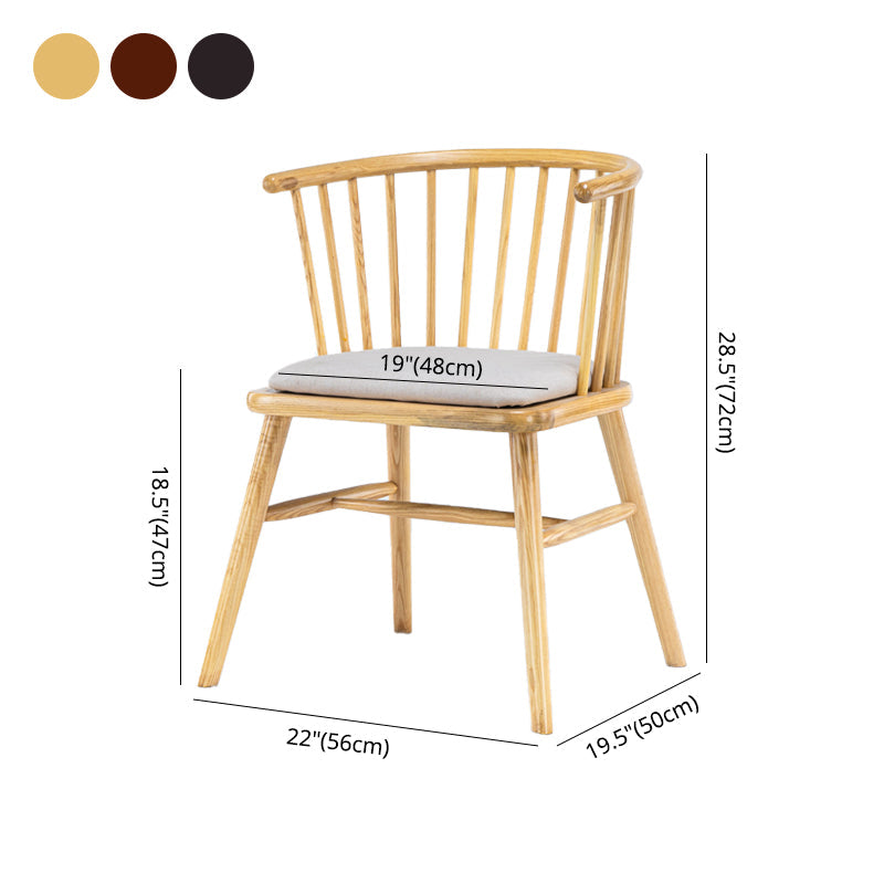 Modern Solid Wood Arm Chair Windsor Side Chair for Dining Room Clearhalo 'Dining Chairs' 'Dining Tables & Seating' 'dining_chair' 'furn' 'furn_dining_chair' 'Furniture' 'Kitchen & Dining Furniture' 5620426