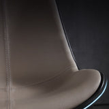 Modern Parsons Armless Chairs Leather Curved Dining and Accent Chairs Clearhalo 'Dining Chairs' 'Dining Tables & Seating' 'dining_chair' 'furn' 'furn_dining_chair' 'Furniture' 'Kitchen & Dining Furniture' 5620439