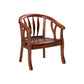 Traditional Dining Arm Chair Matte Finish Solid Wood Windsor Guest Chair with Four Legs