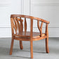 Traditional Dining Arm Chair Matte Finish Solid Wood Windsor Guest Chair with Four Legs