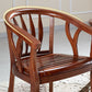 Traditional Dining Arm Chair Matte Finish Solid Wood Windsor Guest Chair with Four Legs