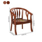 Traditional Dining Arm Chair Matte Finish Solid Wood Windsor Guest Chair with Four Legs
