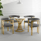 Glam Metal Dining Room Chair Armless Open Back Dining Side Chair for Restaurant Use Clearhalo 'Dining Chairs' 'Dining Tables & Seating' 'dining_chair' 'furn' 'furn_dining_chair' 'Furniture' 'Kitchen & Dining Furniture' 5620517