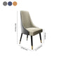 スカンジナビアスタイルのソリッドバックダイニングサイドチェアPUレザーダイニングサイドチェアキッチン