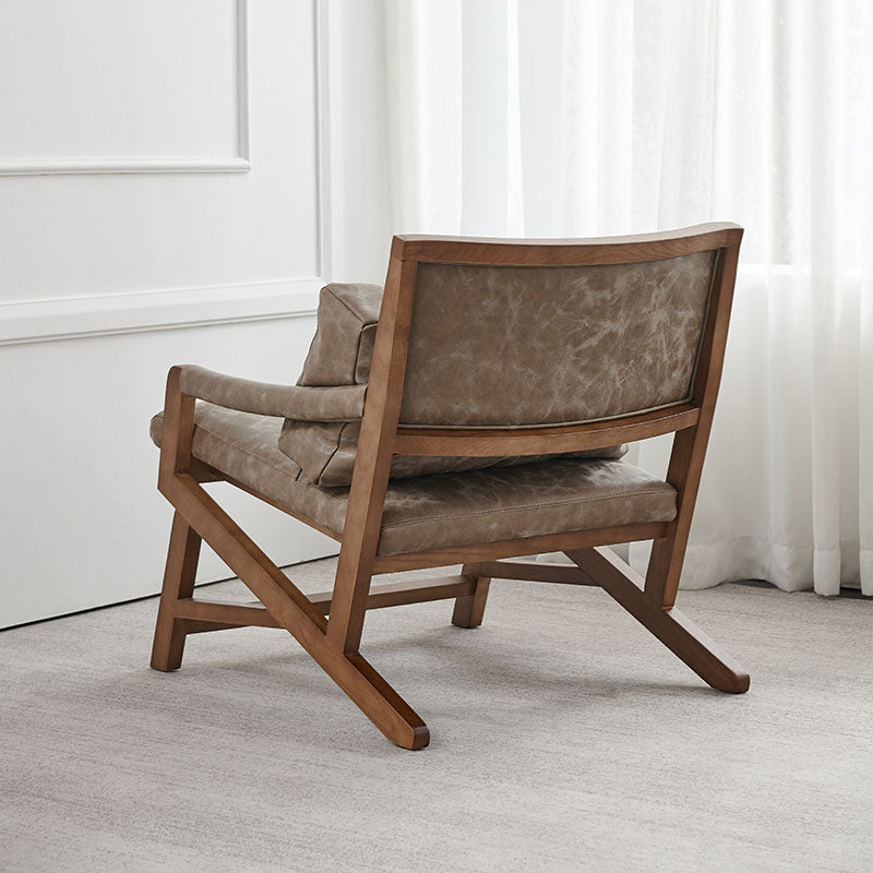 Traditional Style Kitchen Dining Chair Dining Arm Side Chair with Wooden Legs Clearhalo 'Dining Chairs' 'Dining Tables & Seating' 'dining_chair' 'furn' 'furn_dining_chair' 'Furniture' 'Kitchen & Dining Furniture' 5620557