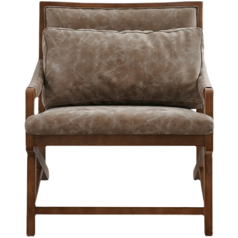 Traditional Style Kitchen Dining Chair Dining Arm Side Chair with Wooden Legs Light Brown 1 Piece Clearhalo 'Dining Chairs' 'Dining Tables & Seating' 'dining_chair' 'furn' 'furn_dining_chair' 'Furniture' 'Kitchen & Dining Furniture' 5620558