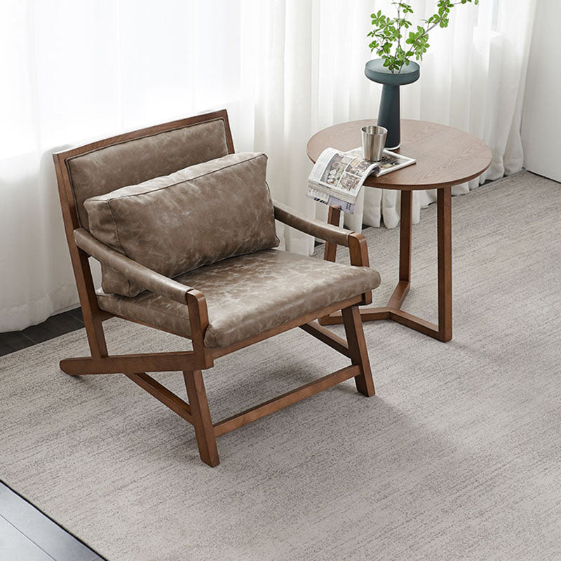 Traditional Style Kitchen Dining Chair Dining Arm Side Chair with Wooden Legs Clearhalo 'Dining Chairs' 'Dining Tables & Seating' 'dining_chair' 'furn' 'furn_dining_chair' 'Furniture' 'Kitchen & Dining Furniture' 5620570