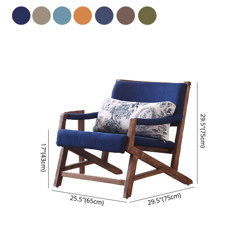 Traditional Style Kitchen Dining Chair Dining Arm Side Chair with Wooden Legs Clearhalo 'Dining Chairs' 'Dining Tables & Seating' 'dining_chair' 'furn' 'furn_dining_chair' 'Furniture' 'Kitchen & Dining Furniture' 5620571