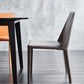 Minimalist Style Leather Dining Side Chair Solid Back Dining Chairs for Home