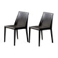Minimalist Style Leather Dining Side Chair Solid Back Dining Chairs for Home