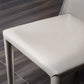 Minimalist Style Leather Dining Side Chair Solid Back Dining Chairs for Home