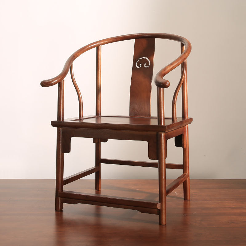 Traditional Style Kitchen Wooden Dining Chairs Dining Arm Side Chairs