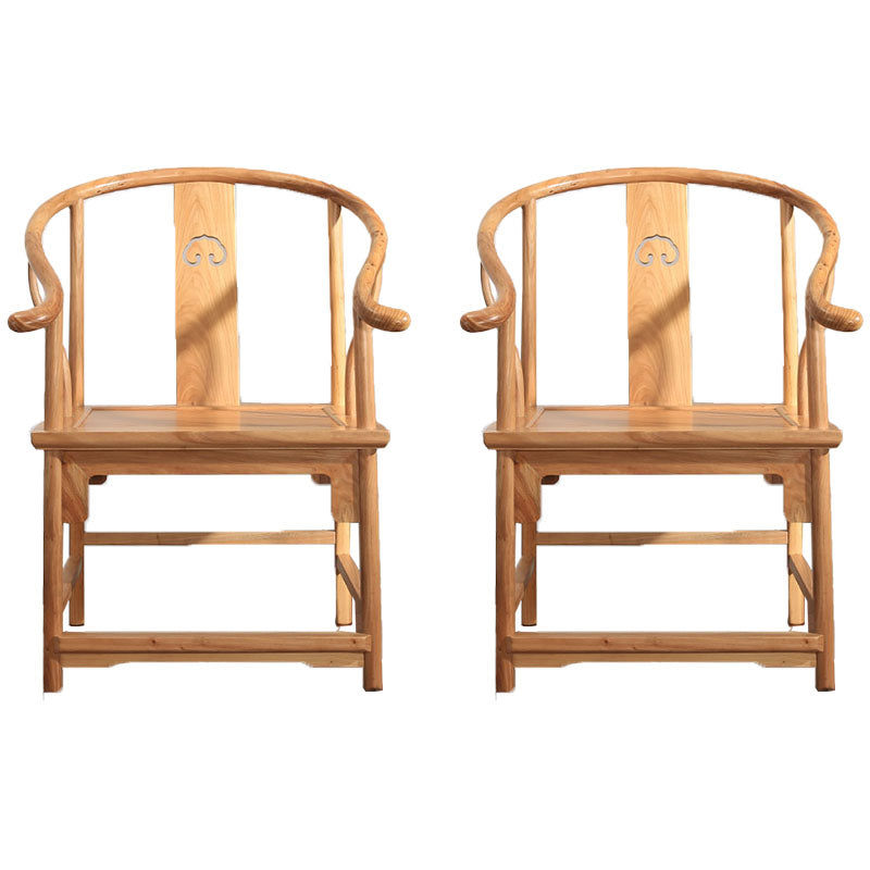 Traditional Style Kitchen Wooden Dining Chairs Dining Arm Side Chairs