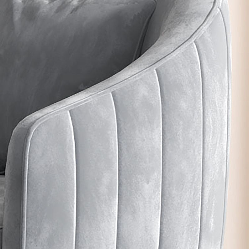 Sedia da pranzo in metallo glam sedie da pranzo in velluto senza braccio per uso domestico