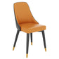 Glam Metal Dining Room Chair Faux Leather Parsons Chairs for Home Use Clearhalo 'Dining Chairs' 'Dining Tables & Seating' 'dining_chair' 'furn' 'furn_dining_chair' 'Furniture' 'Kitchen & Dining Furniture' 5620687