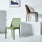 Contemporary Design Armless Side Chairs Leather Solid Back Dining Side Chair