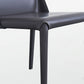 Contemporary Design Armless Side Chairs Leather Solid Back Dining Side Chair