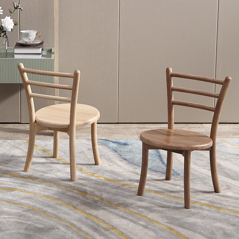 Contemporary Style Wooden Dining Chair Kitchen Dining Armless Side Chairs