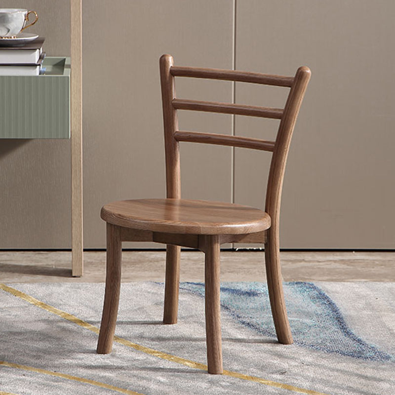 Contemporary Style Wooden Dining Chair Kitchen Dining Armless Side Chairs