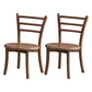 Contemporary Style Wooden Dining Chair Kitchen Dining Armless Side Chairs