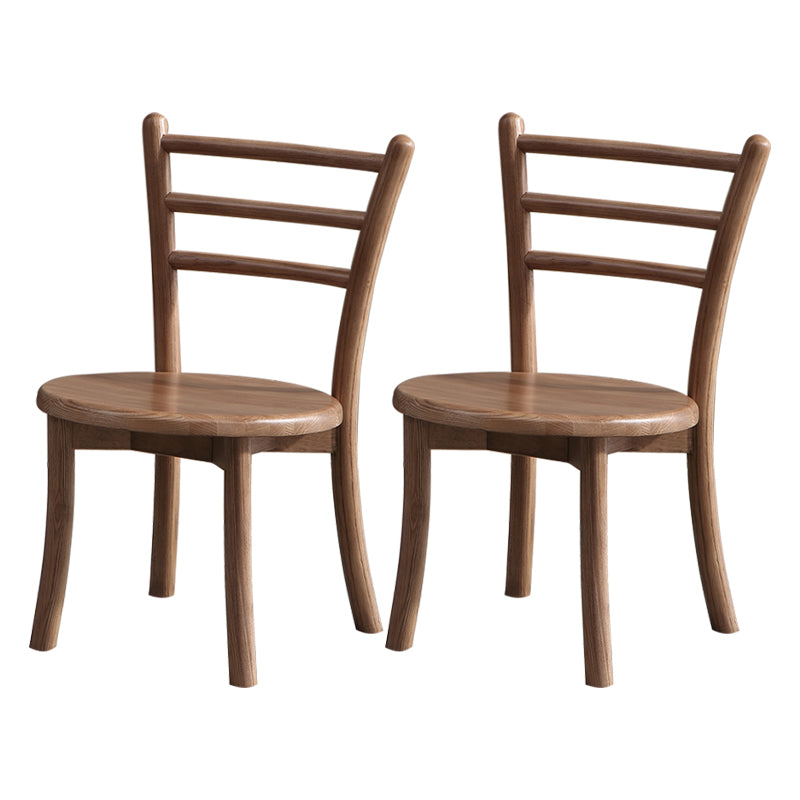 Contemporary Style Wooden Dining Chair Kitchen Dining Armless Side Chairs