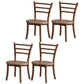Contemporary Style Wooden Dining Chair Kitchen Dining Armless Side Chairs