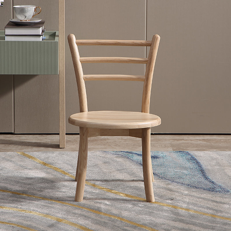 Contemporary Style Wooden Dining Chair Kitchen Dining Armless Side Chairs
