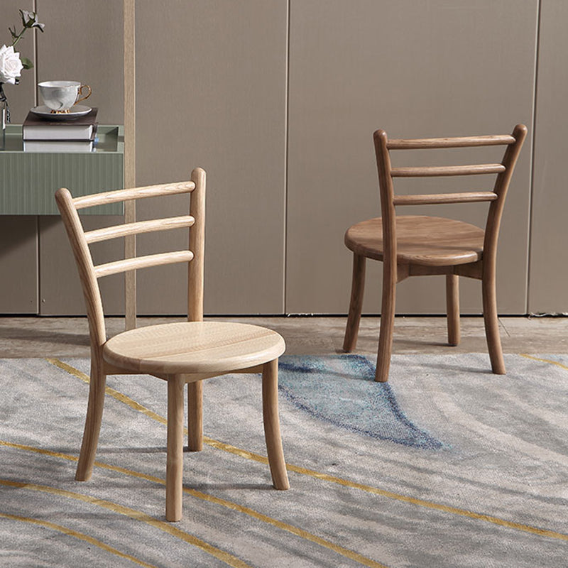 Contemporary Style Wooden Dining Chair Kitchen Dining Armless Side Chairs