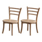 Contemporary Style Wooden Dining Chair Kitchen Dining Armless Side Chairs