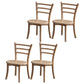 Contemporary Style Wooden Dining Chair Kitchen Dining Armless Side Chairs