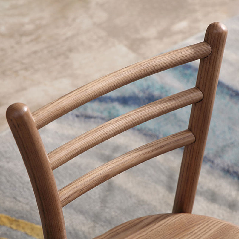 Contemporary Style Wooden Dining Chair Kitchen Dining Armless Side Chairs