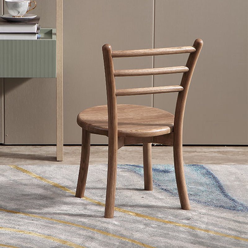 Contemporary Style Wooden Dining Chair Kitchen Dining Armless Side Chairs