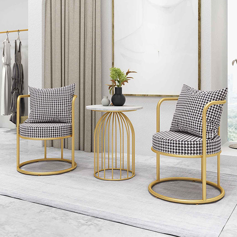 Glam Metal Dining Room Chair Open Back Dining Side Chair for Restaurant Use Clearhalo 'Dining Chairs' 'Dining Tables & Seating' 'dining_chair' 'furn' 'furn_dining_chair' 'Furniture' 'Kitchen & Dining Furniture' 5620768