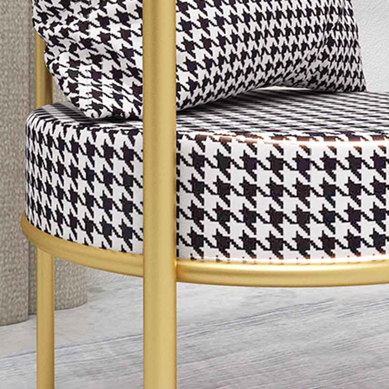 Glam Metal Dining Room Chair Open Back Dining Side Chair for Restaurant Use Clearhalo 'Dining Chairs' 'Dining Tables & Seating' 'dining_chair' 'furn' 'furn_dining_chair' 'Furniture' 'Kitchen & Dining Furniture' 5620774