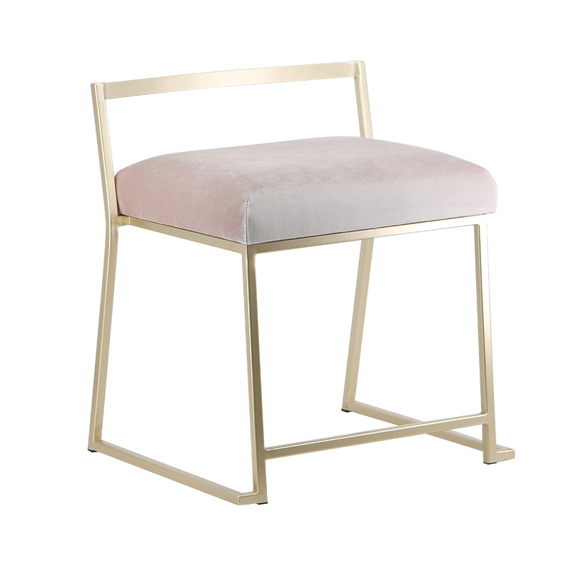 Glam Metal Dining Room Chair Armless Velvet Dining Side Chair for Restaurant Use Silver Gray 1 Piece Clearhalo 'Dining Chairs' 'Dining Tables & Seating' 'dining_chair' 'furn' 'furn_dining_chair' 'Furniture' 'Kitchen & Dining Furniture' 5620820