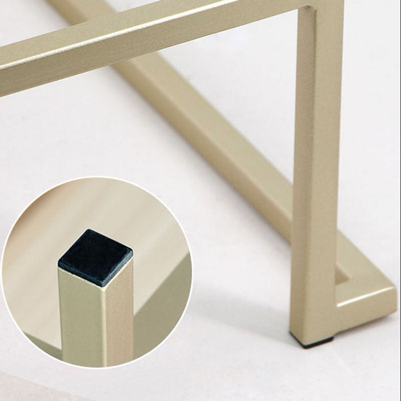 Glam Metal Dining Room Chair Armless Velvet Dining Side Chair for Restaurant Use Clearhalo 'Dining Chairs' 'Dining Tables & Seating' 'dining_chair' 'furn' 'furn_dining_chair' 'Furniture' 'Kitchen & Dining Furniture' 5620822