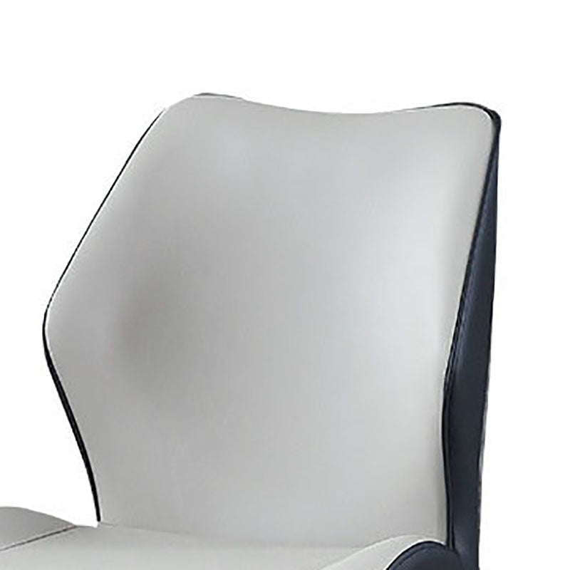 Contemporary Restaurant Wingback Side Chair Leather Dining Chair