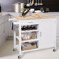 Modern Rolling Kitchen Cart Wood Rectangular Kitchen Island Cart with Towel Rack Clearhalo 'furn' 'furn_kitchen_islands_carts' 'Furniture' 'Kitchen & Dining Furniture' 'Kitchen Islands & Carts' 'kitchen_islands_carts' 5620903