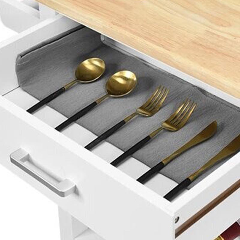 Modern Rolling Kitchen Cart Wood Rectangular Kitchen Island Cart with Towel Rack Clearhalo 'furn' 'furn_kitchen_islands_carts' 'Furniture' 'Kitchen & Dining Furniture' 'Kitchen Islands & Carts' 'kitchen_islands_carts' 5620908