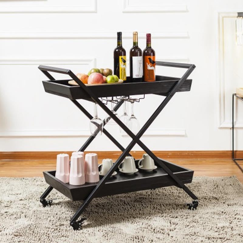 27.56 "H ROLLING TABLE DE PREP moderne Table de préparation rectangulaire en bois pour usage domestique