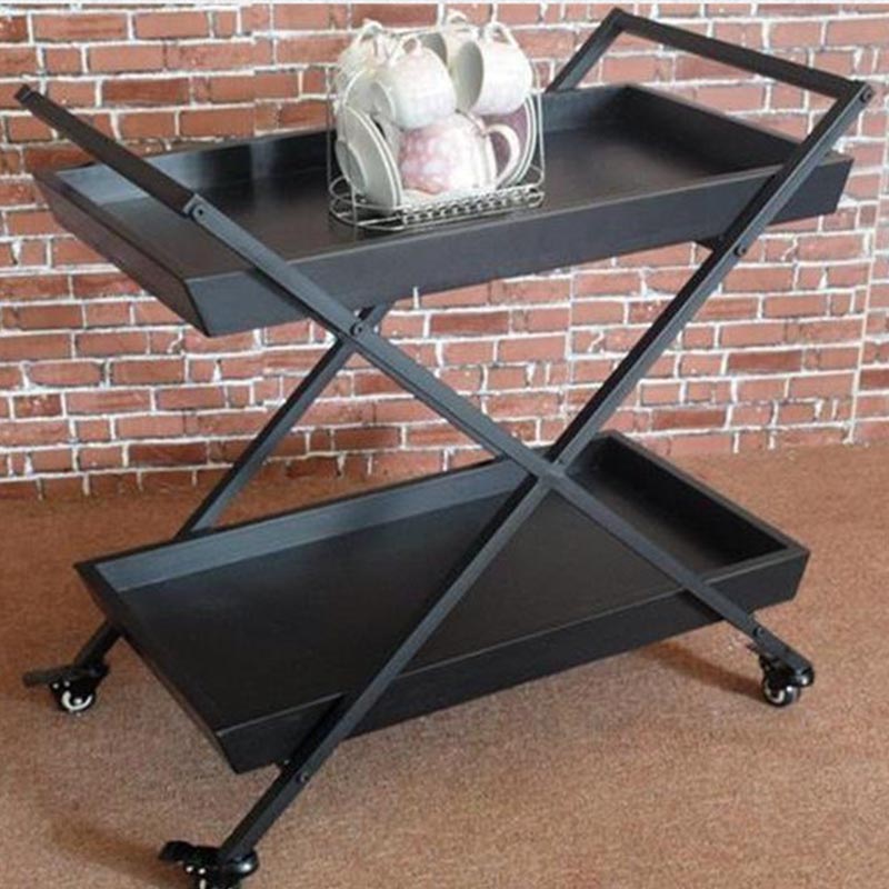 27.56 "H ROLLING TABLE DE PREP moderne Table de préparation rectangulaire en bois pour usage domestique