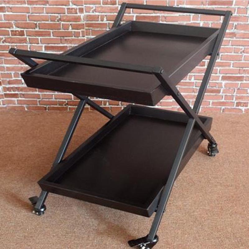 27.56 "H ROLLING TABLE DE PREP moderne Table de préparation rectangulaire en bois pour usage domestique