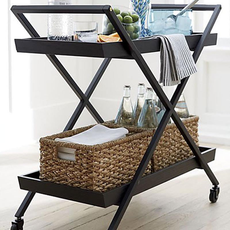 27.56 "H ROLLING TABLE DE PREP moderne Table de préparation rectangulaire en bois pour usage domestique