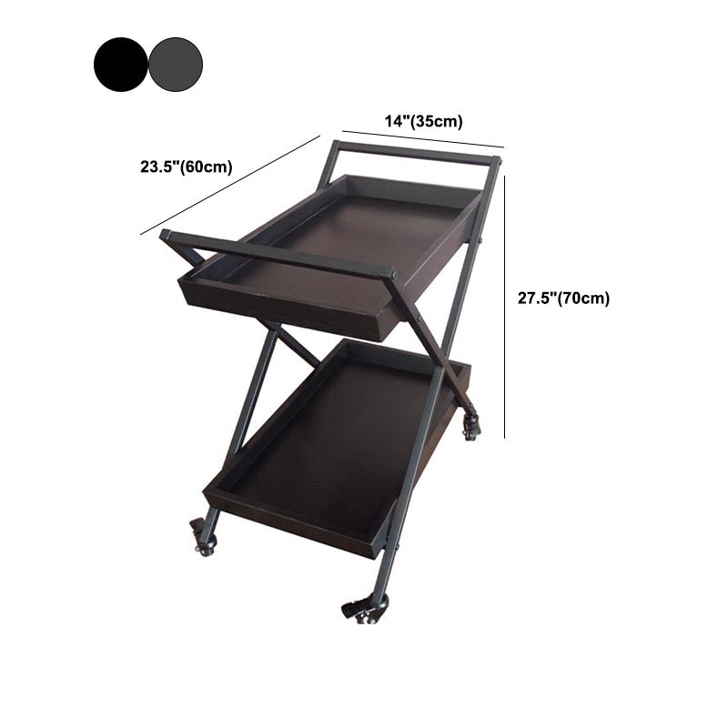 27.56 "H ROLLING TABLE DE PREP moderne Table de préparation rectangulaire en bois pour usage domestique